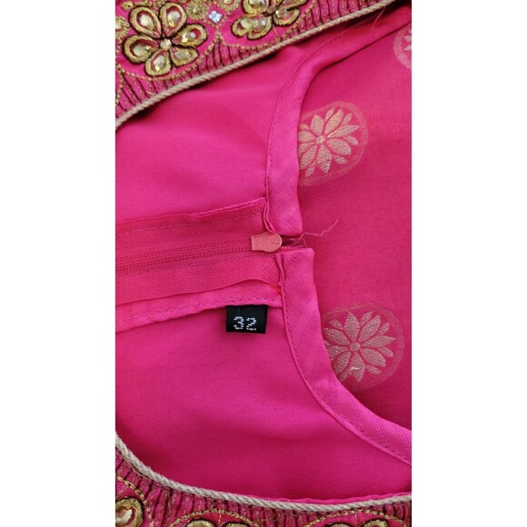 Ashwini Neck Embroidery Work Indian Ethnic Salwar Suit - Sz 32/L - Picture 10 of 10